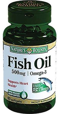 Фото Nature'S Bounty Рыбий жир Омега 3, капсулы 500 мг, 60 шт.