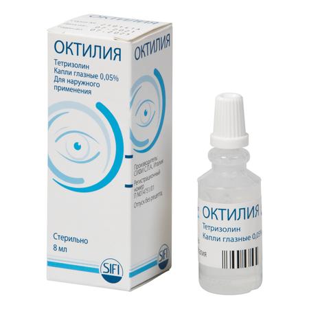 Фото Октилия, капли глазные 0.05%, 8 мл