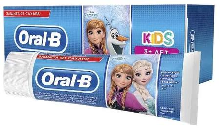 Фото ORAL-B Kids Холодное Сердце/Тачки, зубная паста для детей (легкий вкус), 75 мл