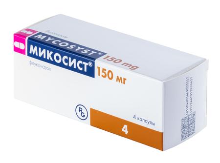 Фото Микосист, капсулы 150 мг, 4 шт.