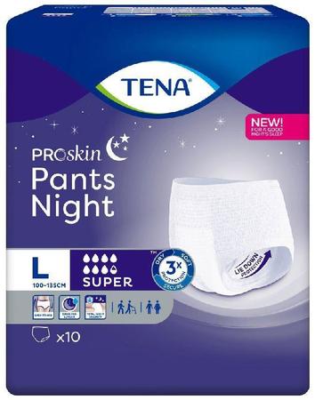 Фото Тена Пантс Найт Супер, подгузники-трусы (L), 10 шт.