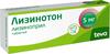 Фото Лизинотон, таблетки 5 мг, 28 шт.