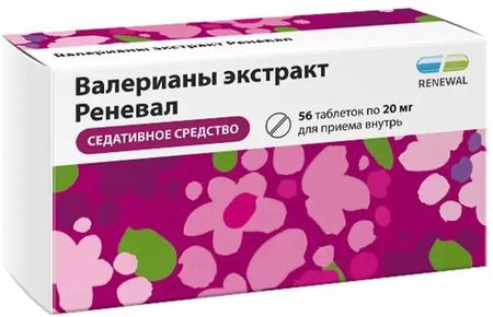 Фото Валерианы экстракт Реневал, таблетки покрыт. плен. об. 20 мг, 56 шт. Фото Валерианы экстракт Реневал, таблетки покрыт. плен. об. 20 мг, 56 шт.