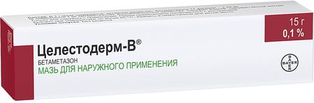 Фото Целестодерм В, мазь 0.1%, 15 г