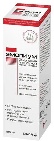 Фото Эмолиум, эмульсия для сухой кожи головы, 100 мл