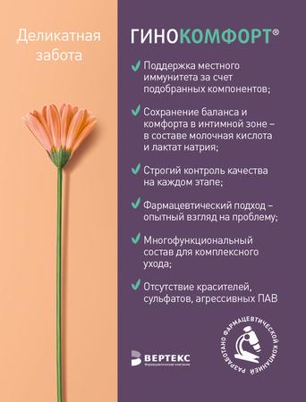 Фото Гинокомфорт, увлажняющий гель для интимной гигиены, 200 мл