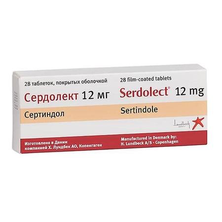 Фото Сердолект таблетки, покрытые пленочной оболочкой 12 мг, 28 шт.