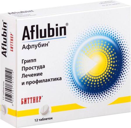 Фото Афлубин, таблетки подъязычные, 12 шт.