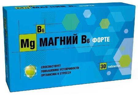 Фото Магний B6 Форте, таблетки, 30 шт.