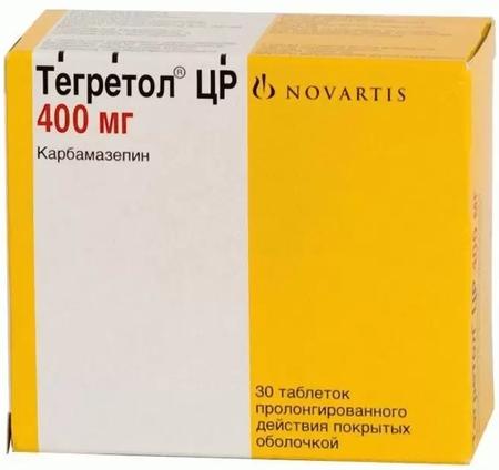 Фото Тегретол ЦР, таблетки пролонг. покрыт. плен. об. 400 мг, 30 шт.