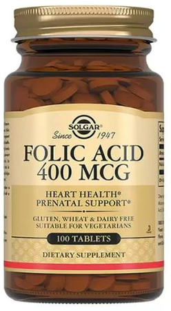 Фото Солгар Фолиевая кислота, таблетки, 100 шт.