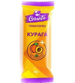 Фото Гематоген народный Coriota с курагой, 40 г