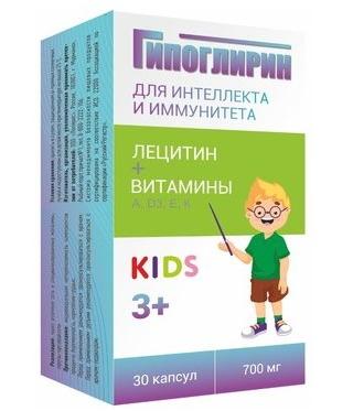 Фото Гипоглирин Кидс для интеллекта и иммунитета, капсулы, 30 шт. Фото Гипоглирин Кидс для интеллекта и иммунитета, капсулы, 30 шт.