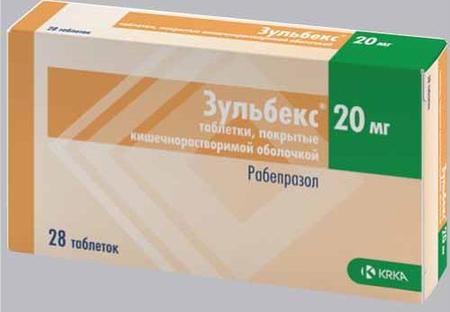 Фото Зульбекс, таблетки покрыт. плен. об. 20 мг, 28 шт.