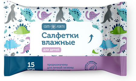 Фото Салфетки ComForte влажные детские, 15 шт.