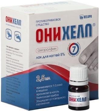 Фото Онихелп, лак 5%, 2.5 мл