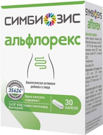 Фото Симбиозис Альфлорекс, капсулы, 30 шт.