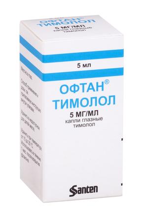 Фото Офтан Тимолол, капли глазные 5 мг/мл, 5 мл