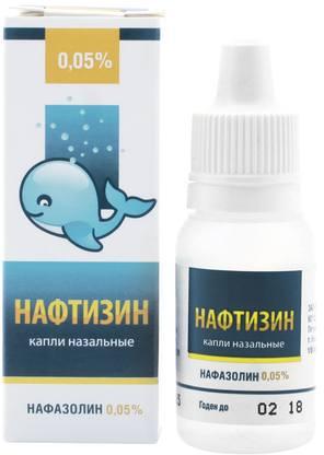 Фото Нафтизин, капли 0.05%, 10 мл