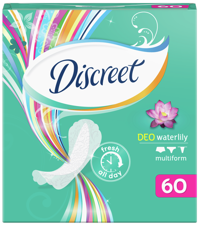 Фото Discreet Мультиформа Део Водная лилия трио, прокладки, 60 шт. Фото Discreet Мультиформа Део Водная лилия трио, прокладки, 60 шт.