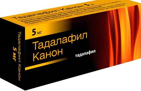 Фото Тадалафил Канон, таблетки покрыт. плен. об. 5 мг, 28 шт.