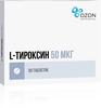 Фото L-тироксин, таблетки 50 мкг, 50 шт.