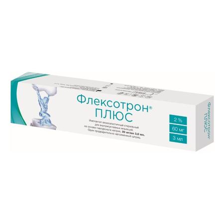 Фото Флексотрон Плюс, имплантат 20 мг/мл, шприц 3 мл, 1 шт.