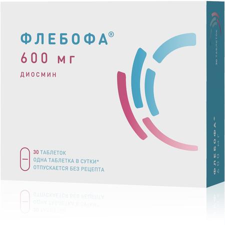 Фото Флебофа, таблетки 600 мг, 30 шт.