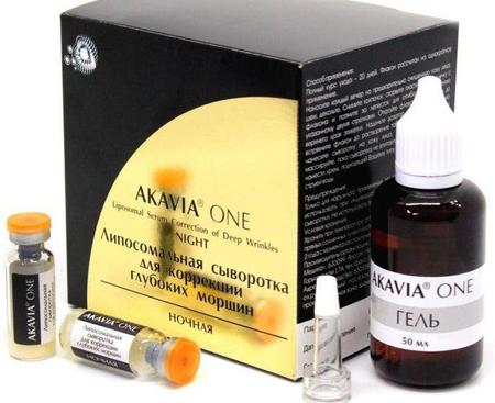 Фото Акавия ONE, сыворотка от глубоких морщин ночная липосомальная ночная (набор)