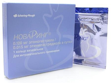 Фото НоваРинг, кольцо вагинальное 0.015 мг+0.120 мг/сутки, 1 шт.