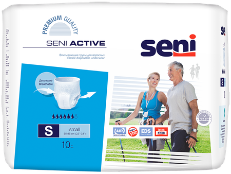 Фото Seni Active, трусы впитывающие (S), 10 шт.