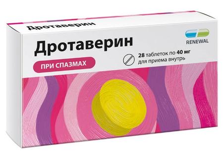 Фото Дротаверин, таблетки 40 мг, 28 шт.