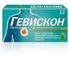 Фото Гевискон, таблетки жевательные (мята), 12 шт.