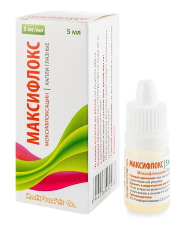 Фото Максифлокс, капли глазные 5 мг/мл, 5 мл