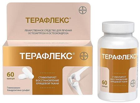Фото Терафлекс, капсулы 500 мг+400 мг, 60 шт.