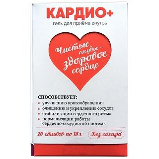 Фото Кардио+ гель д/внут прим стик-пакеты 18 г х20