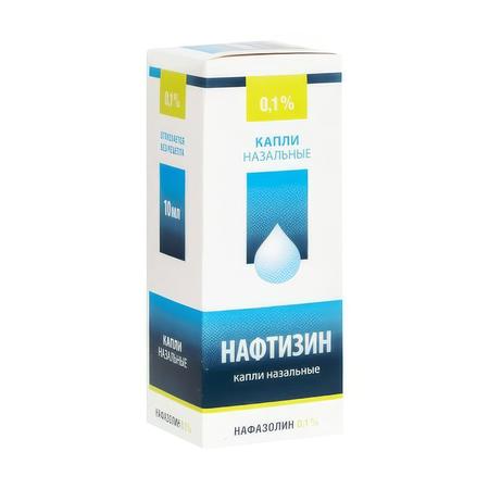 Фото Нафтизин, капли назальные 0.1%, 10 мл