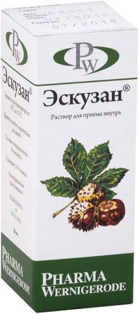 Фото Эскузан, раствор для приема внутрь, 20 мл.