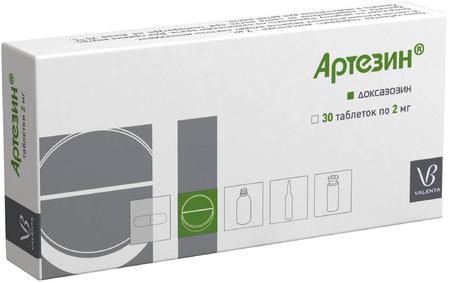 Фото Артезин, таблетки 2 мг, 30 шт.