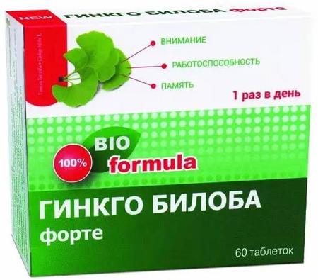 Фото Гинкго Билоба Форте табл 460 мг х60