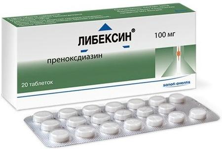 Фото Либексин, таблетки 100 мг, 20 шт.
