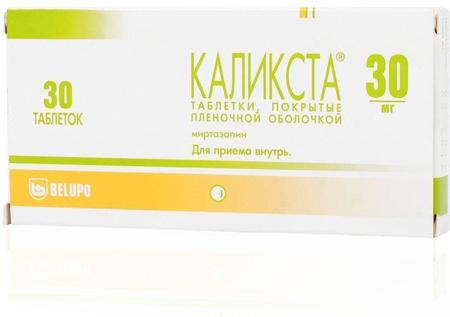 Фото Каликста, таблетки покрыт. плен. об. 30 мг, 30 шт.