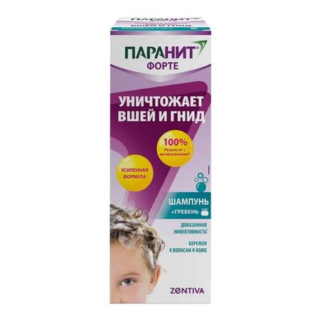 Фото Паранит Форте Усиленная Формула, шампунь педикулицидный 100 мл, 1 шт.