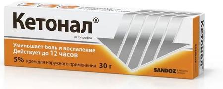 Фото Кетонал, крем 5%, 30 г