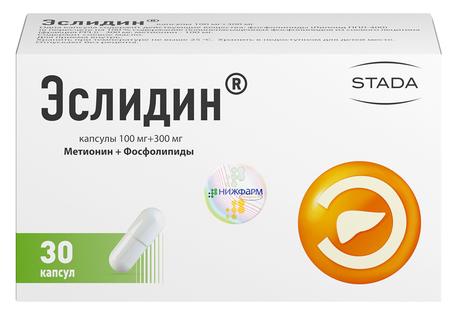 Фото Эслидин, капсулы 100 мг+300 мг, 30 шт.
