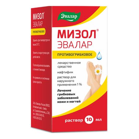 Фото Мизол Эвалар, раствор 1% 10 мл, 1 шт.