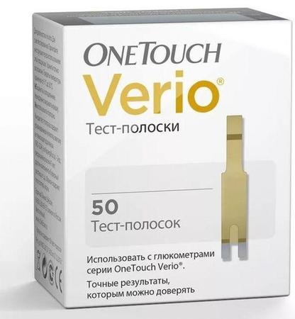 Фото Тест-полоски One Touch Verio, 50 шт.