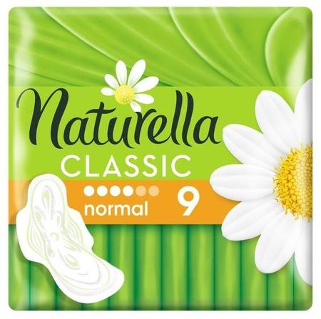 Фото Naturella Camomile Normal Single с крылышками, прокладки, 9 шт.