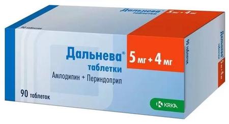 Фото Дальнева, таблетки 5 мг+4 мг, 90 шт.