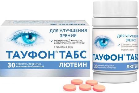 Фото Тауфон Табс Лютеин, таблетки, 30 шт.